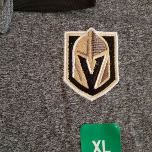 New NHL Vegas Golden Knights Gray Polo Golf Shirt Size XL NWT New with Tags - Picture 5 of 7